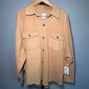 Women's Billabong Tan Any Time Shacket L